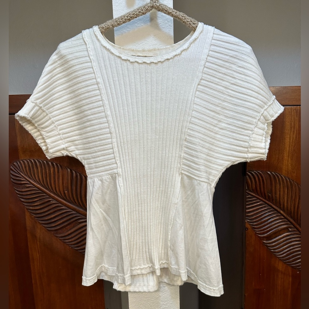 Maeve by Anthropologie ivory top XS